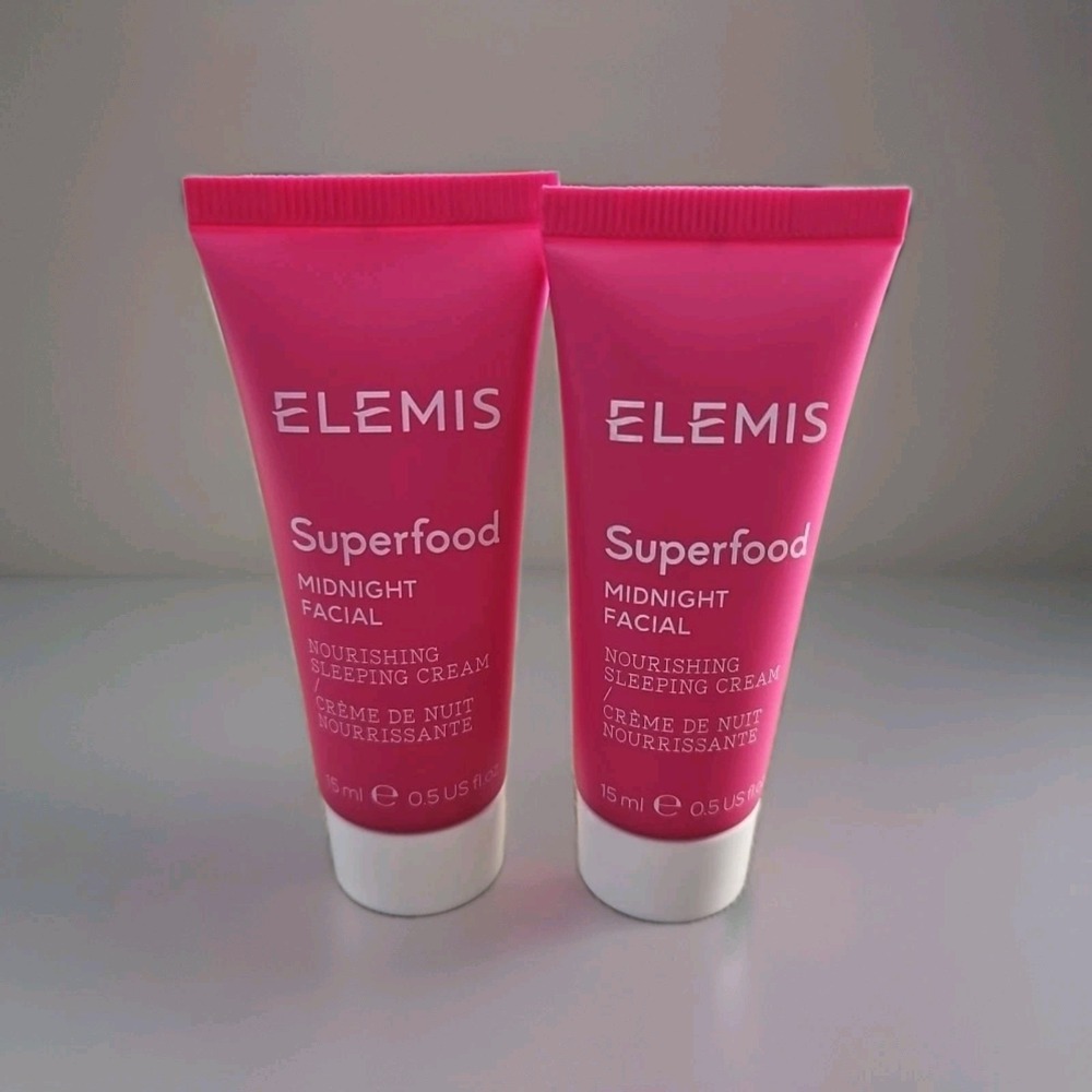 Elemis Superfood Midnight Facial 0.5oz / 15ml Sealed ( Set Of 2 )